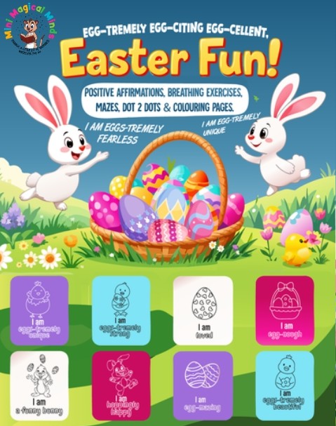 Easter Positive Affirmations Colouring Book