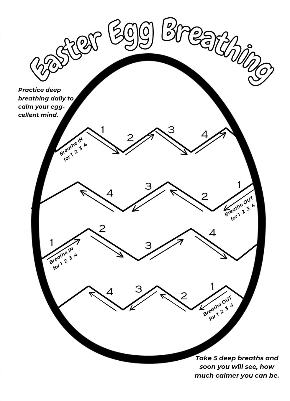 Easter Positive Affirmations Colouring Book