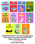 Positive Affirmations SNAP & Pairs Card Game