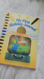 Video showing inside pages of My First Holiday Journal for children’s wellbeing