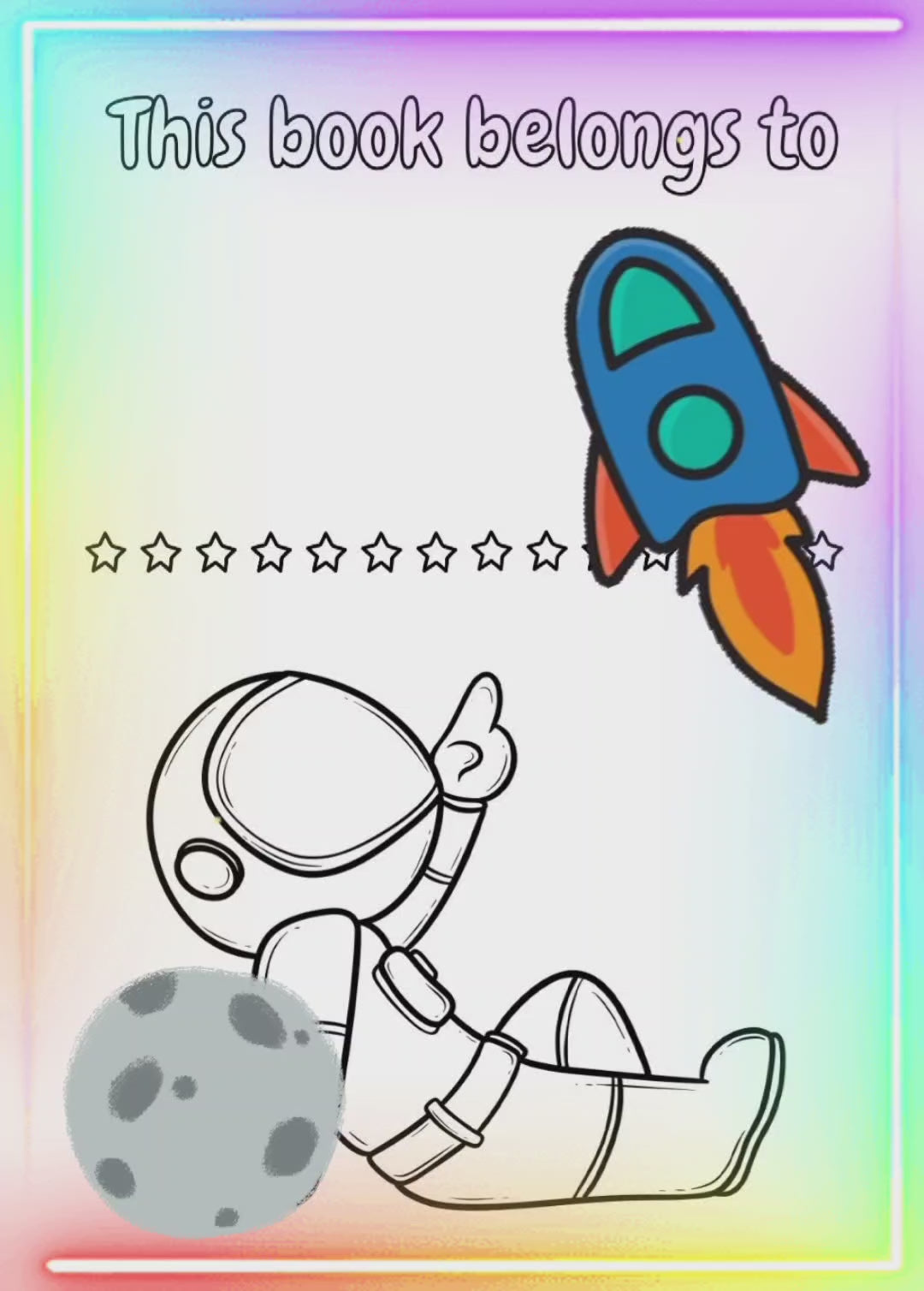 Video preview showing pages inside children’s mindfulness and wellbeing journal
