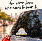 Kindness Travels Car Stickers