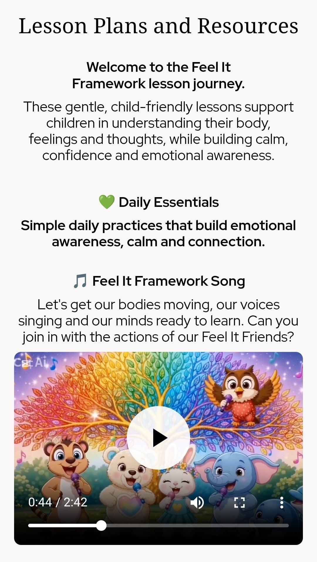 Feel It Framework School Access