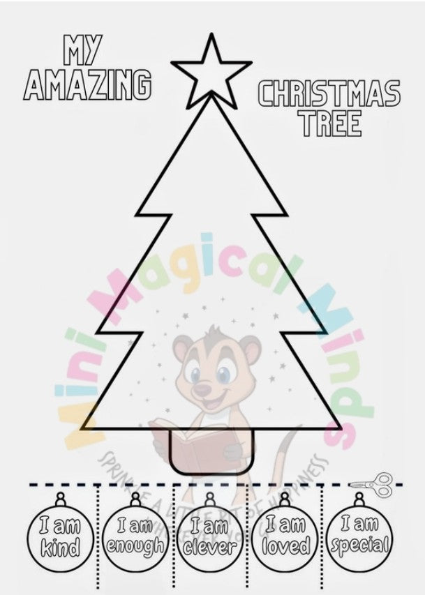 Christmas Positive Affirmations Colouring Book