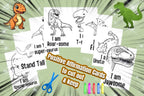 Dinosaur Positive Affirmations Colouring Book