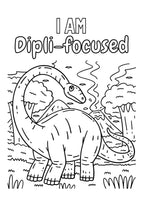 Dinosaur Positive Affirmations Colouring Book