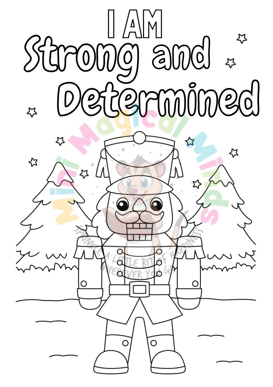 Christmas Positive Affirmations Colouring Book