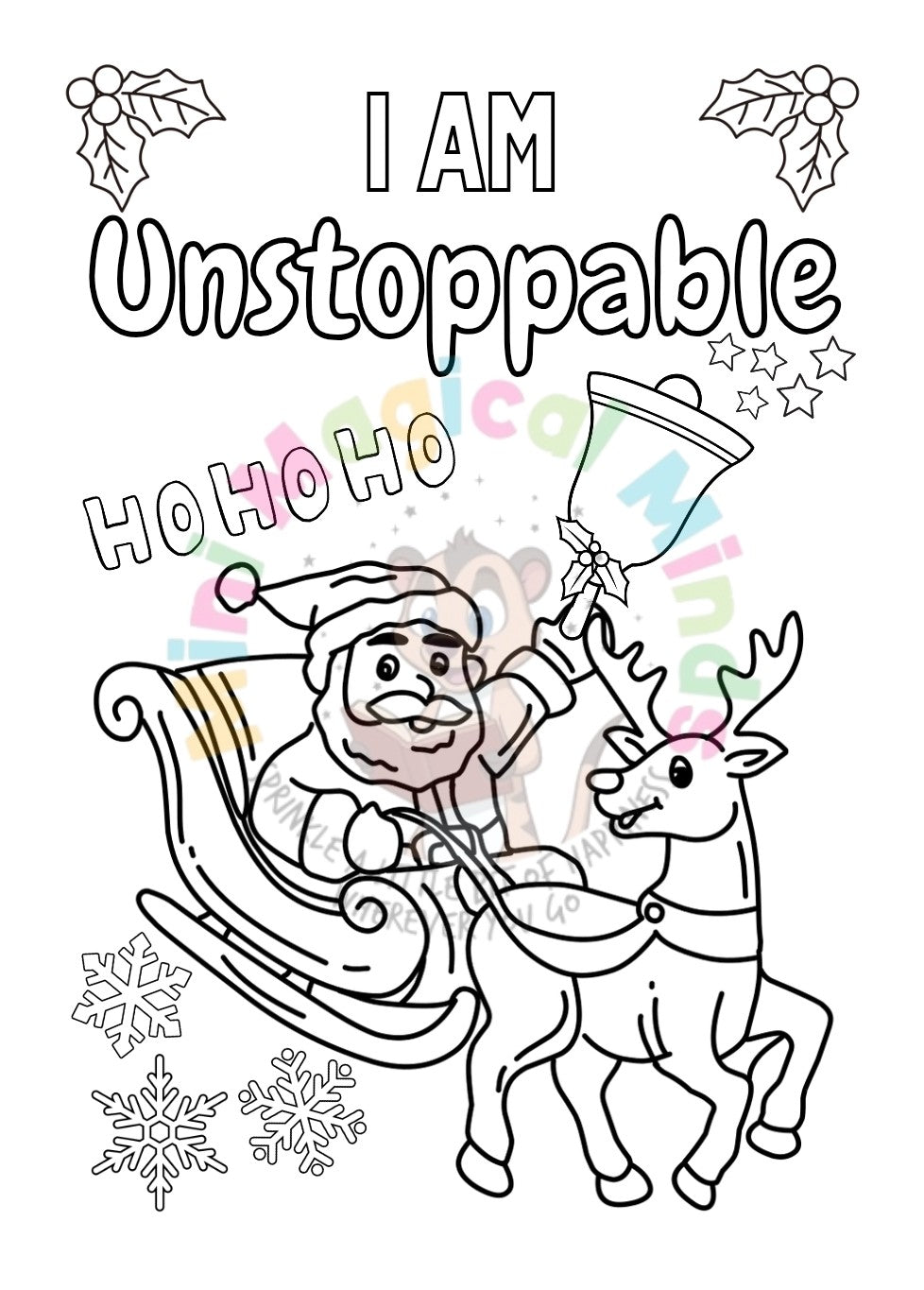 Christmas Positive Affirmations Colouring Book