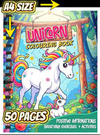 Unicorn Positive Affirmations Colouring Book